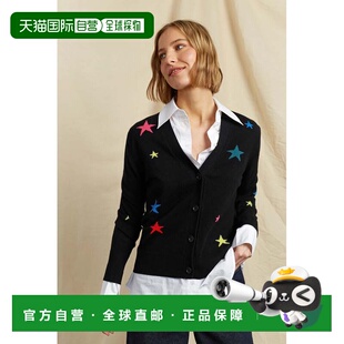 自营chinti & parkerBlack Wool-Cashmere Star Cardigan - black