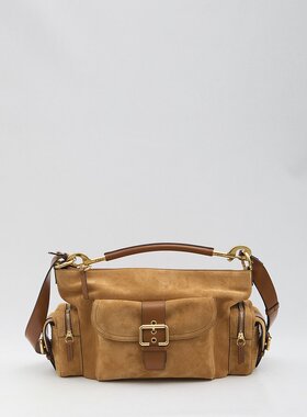 CHLOÉ 女士单肩包 CH25US533P3725M SS2025 棕色 搭扣单肩包