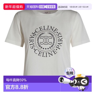 1h可退 香港直邮Celine 思琳 女士 CELINE RX0AR507Z01MA T恤 RX0