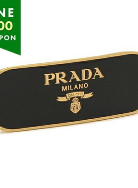 日本直邮PRADA 女士 1IF022 2BA6 黑色发夹发饰 F0632