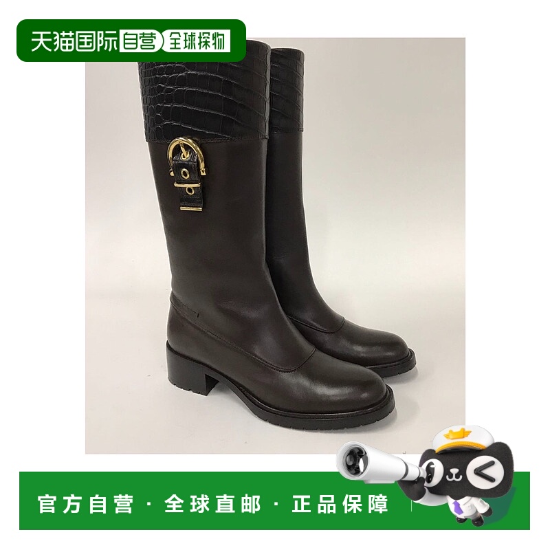 香港直邮Salvatore Ferragamo 搭扣靴子 059684