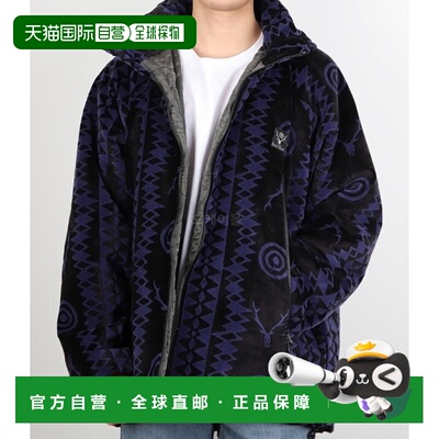 韩国直邮SOUTH2 WEST8 Weather Effect Velvet Jacket - Skull an