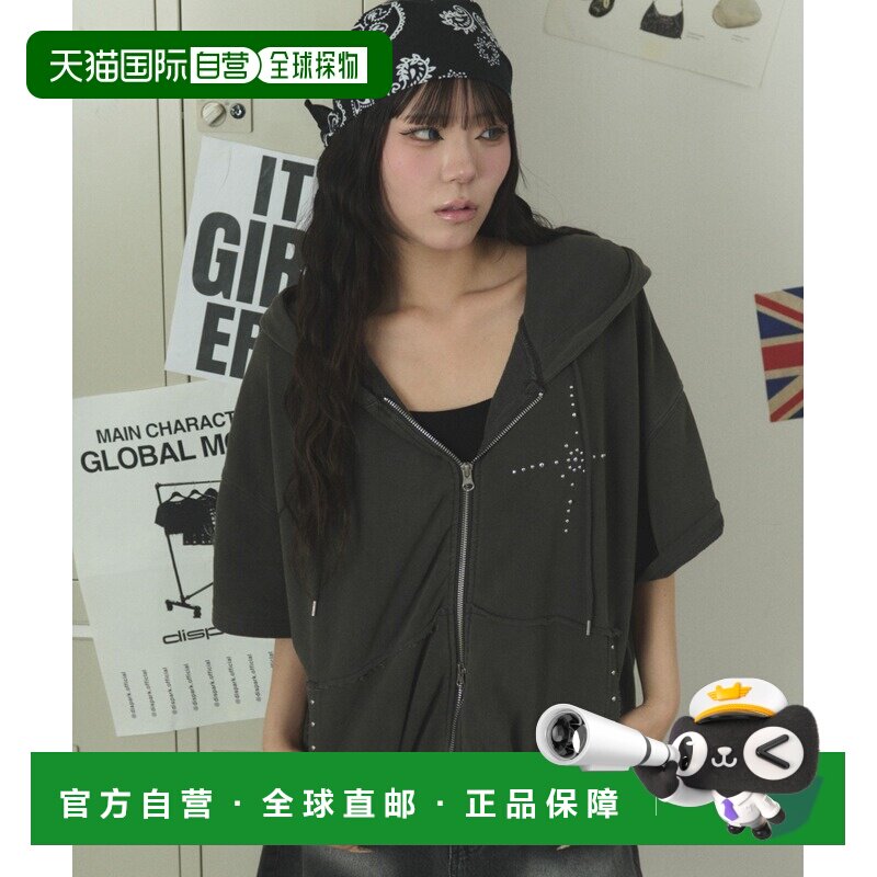 1h可退 日本直邮DISPARK 女装 双拉链铆钉连帽外套 DI26SM05L0011