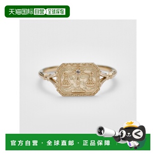 日本直邮日潮 agete 阿卡朵天秤座K5钻石戒指精致配饰婚戒