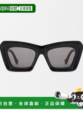 自营1h可退 欧洲直邮LOEWE/罗意威 女士黑色醋酸纤维太阳镜新款