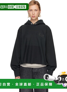 香港直邮Maison Margiela 马丁 马吉拉 女士 黑色徽标连帽衫 S51G