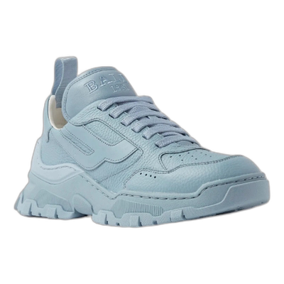 自营 Bally Holden 6303024 男士 Poolside 浅蓝色皮革运动鞋 -