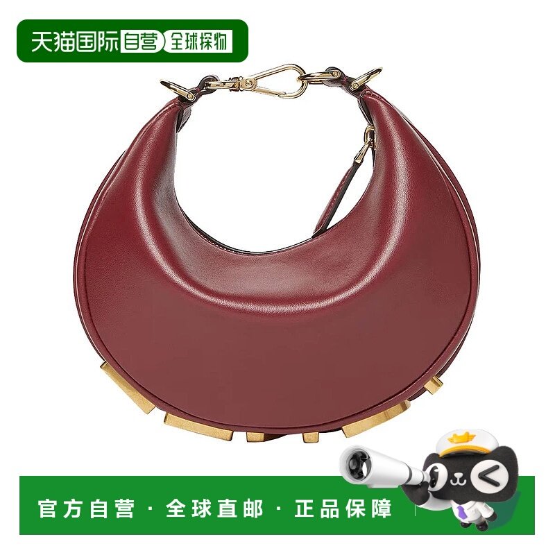 香港直邮FENDI 女士单肩包 8BS081A5DYF1UQFROSSOSCUROOVIBOS