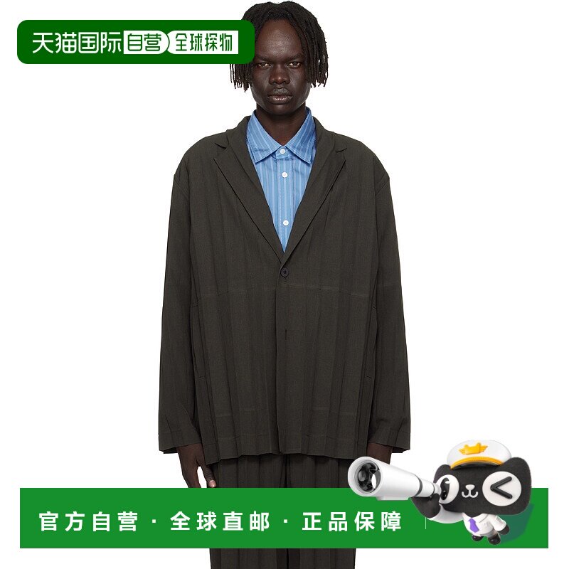 香港直邮潮奢 Homme Plisse Issey Miyake 男士 棕色 Edge Ensemb