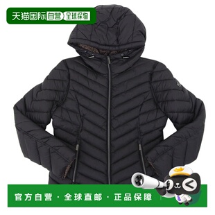 日本直邮Michael Kors 女士可收纳外套（双面穿）XS 码黑/棕色77B