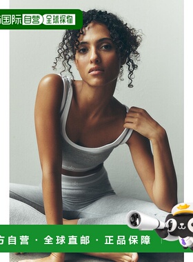 香港直邮alo yoga  薄款松紧高腰修身九分  瑜伽长裤  女款  灰色