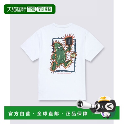 1h可退 日本直邮VANS 男女同款 匹克球主题印花纯棉T恤 VN000NNKW