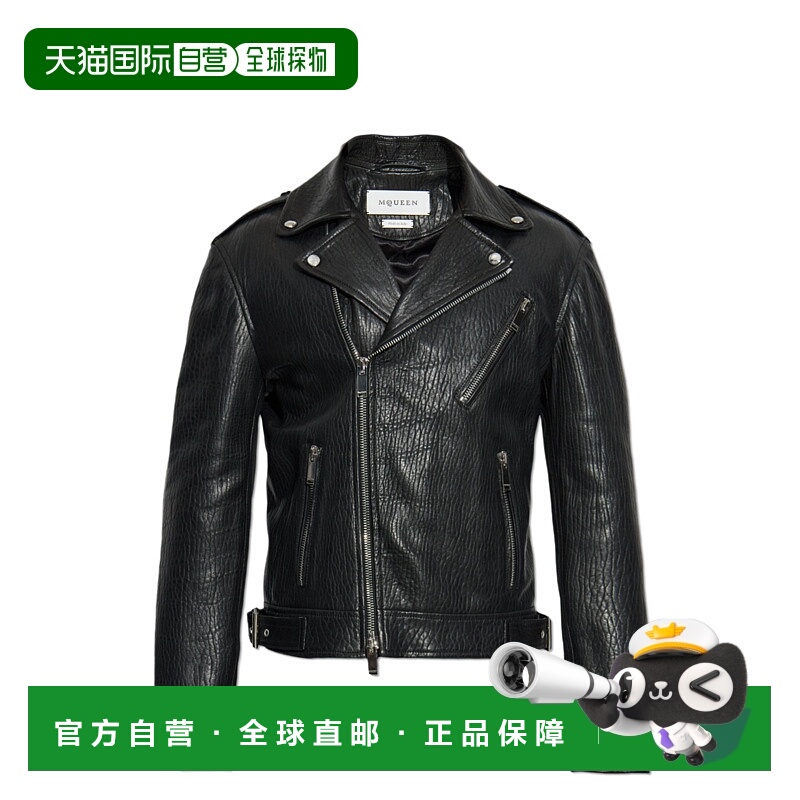 1h可退 香港直邮ALEXANDER MCQUEEN 男士皮衣 839817Q5LDS1000 AW