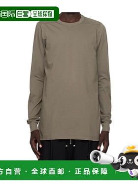 香港直邮RICK OWENS 男士T恤 RU02E1266JA34 AW2025 绿色 长袖 T