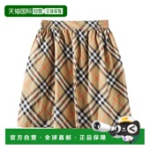格纹棉质半身裙童装 1h可退 巴宝莉 女童 香港直邮潮奢 Burberry