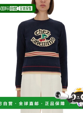 香港直邮VALENTINO 女士T恤 7B3KC66Q9HM0W6 AW2025 蓝色 VALENTI