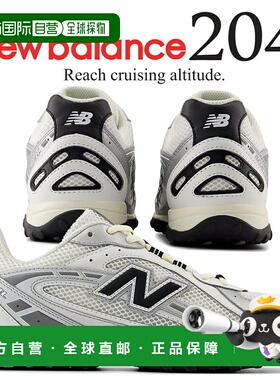 日本直邮NEW BALANCE 运动休闲鞋U204LSWD 银金属黑 u204lswd