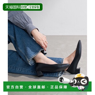 日本直邮Le Talon 女士 4cm方头V口尖头单鞋 26171820321010