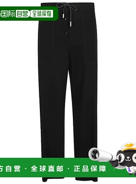 1h可退 欧洲直邮THE ROW 女士休闲裤8225W3179BLK羊毛卫裤阔腿裤