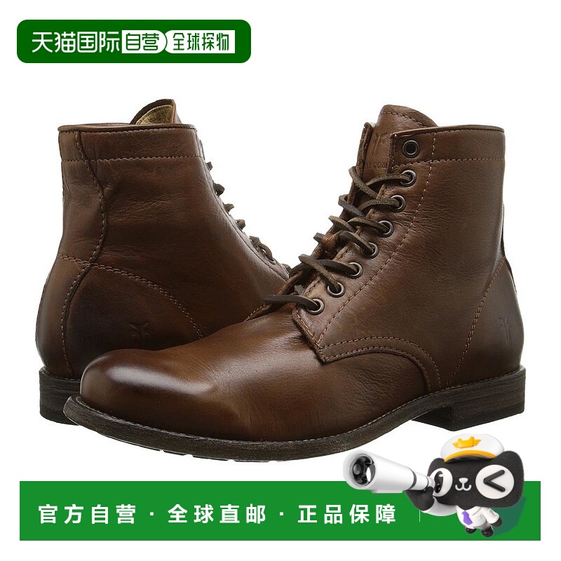 1h可退 【美国直邮】Frye Tyler Lace Up 男士时装靴 石洗真皮 舒