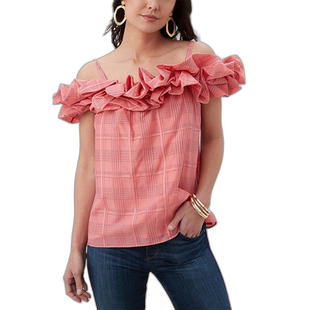 自营Trina Turk Primrose 真丝混纺上衣 - 粉色 女装美国直发奥莱