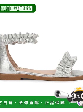 自营yosi samra银色Ava凉鞋小姐-儿童-银色 美国奥莱直发