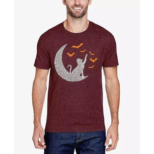 男士 Art 月亮蝙蝠文字艺术T恤 Pop 美国直邮LA