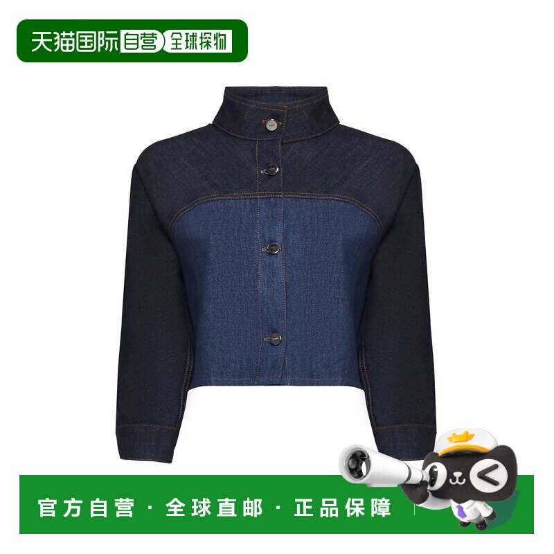 香港直邮FENDI 女士西服 FLF793AT1AF1PNC CO 黑色外套