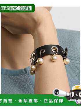 香港直邮DIOR 女士手链手镯 B2681WOMCRD21W SS2025 黑色 徽标手