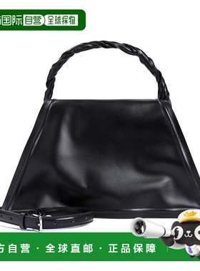 1h可退 香港直邮潮奢 Y PROJECT 女士 黑色皮革手袋 620BA007S15B