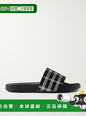 香港直邮Burberry 巴宝莉 男士 格纹橡胶凉拖 810751新款