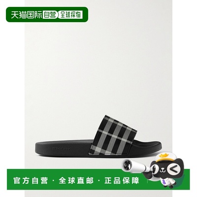 香港直邮Burberry 巴宝莉 男士 格纹橡胶凉拖 810751新款