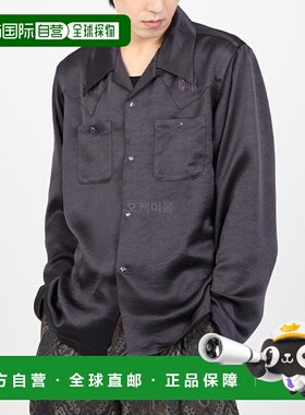 韩国直邮NEEDLES长袖牛仔衬衫 Dk.紫色 2024年春季 OT200