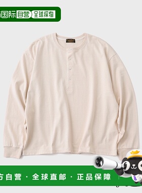 1h可退 日本直邮J.S.Homestead 男装 棉质纹理亨利领T恤 25070470