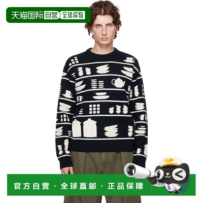 1h可退 香港直邮J.W. Anderson 男士 黑色 & 白色 Crockery Jacqu