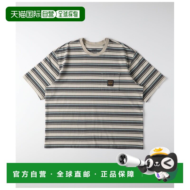 日本直邮Levi's 男装 多色条纹工装风T恤 A492101【付后1h可退】