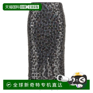 蓝色 自营 裙子 pinko 美国奥莱直发 帕萨帕罗拉