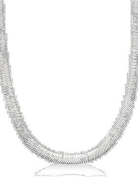 自营Ross-Simons 意大利 8 毫米纯银人字形项链 - 16 英寸 【美国