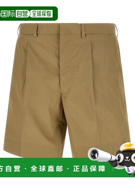 香港直邮PRADA 男士短裤 UP0424SOOO1XV2F034X SS2026 浅棕色