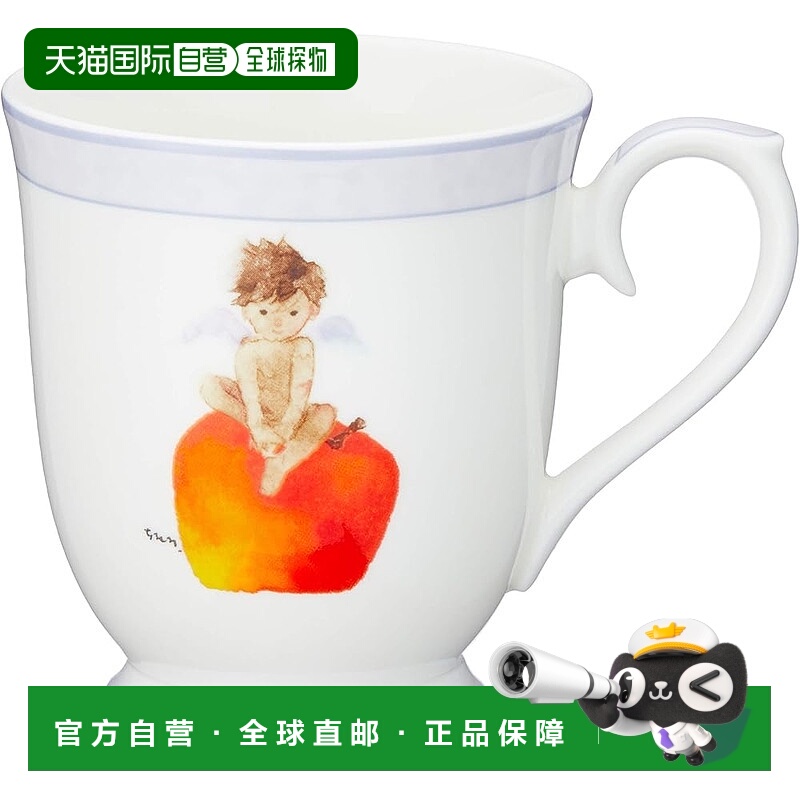 【日本直邮】Narumi鸣海 马克杯 苹果和天使 290cc 日本制 50434-