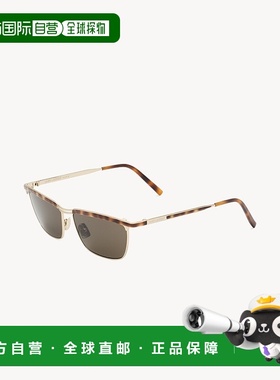 自营欧洲直邮YSL圣罗兰 JOE系列SL 795男士中哈瓦那色/浅金色/灰