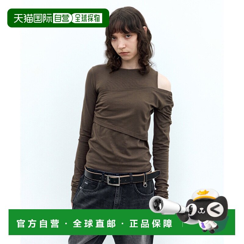 韩国直邮INSILENCE女款设计师新款秋冬高级简约时尚T恤IW2D4TO11B