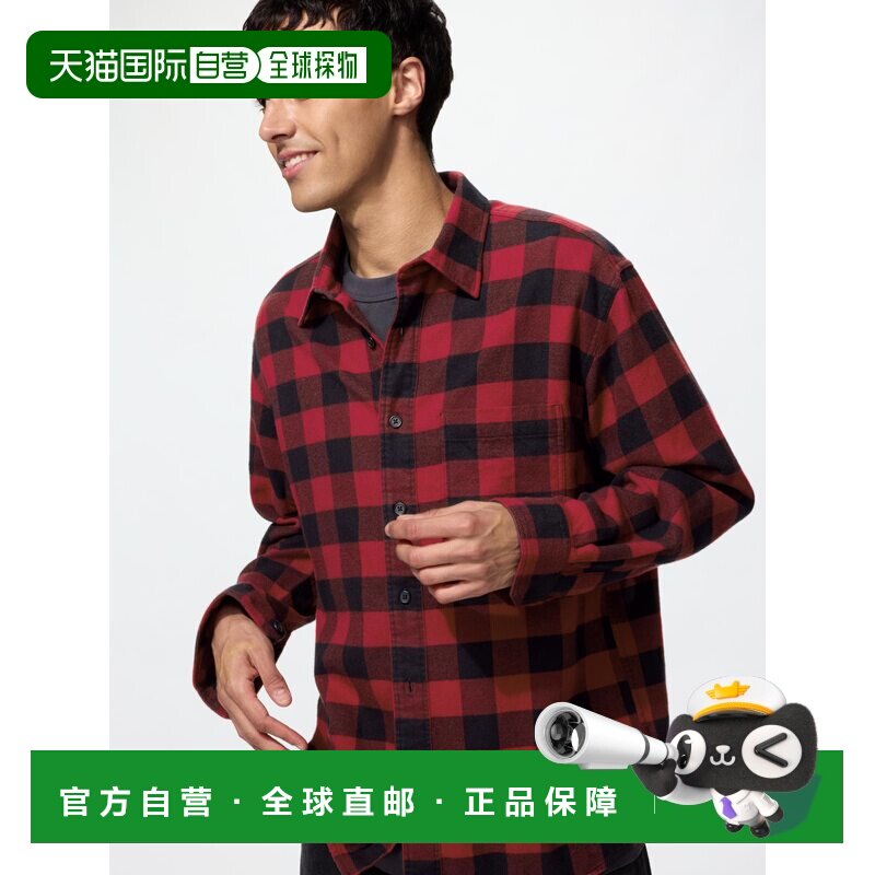 日潮跑腿UNIQLO优衣库 法兰绒衬衫/方格纹 486599图片