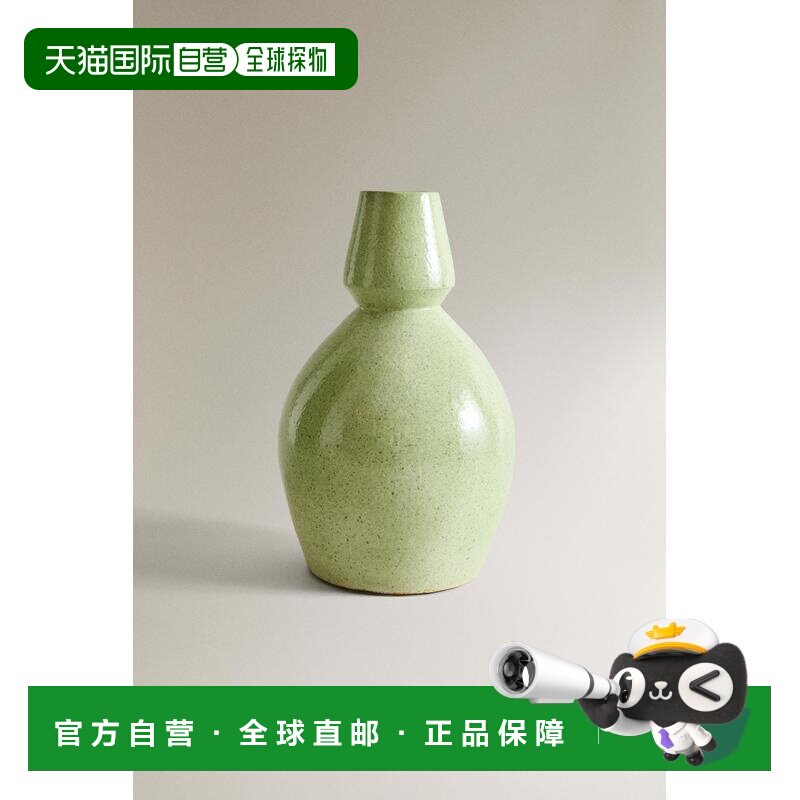 日本直邮Zara赤陶 珐琅工艺花瓶礼物