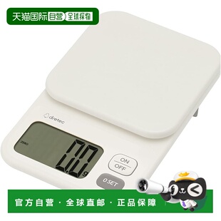 【日本直邮】Dretec 电子秤 日本制造 2kg/0.1g 单位 皮重 大屏幕