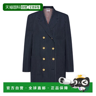 香港直邮Thom Browne 细条纹高捻羊毛麻袋运动风连衣裙 FDSF32AF0