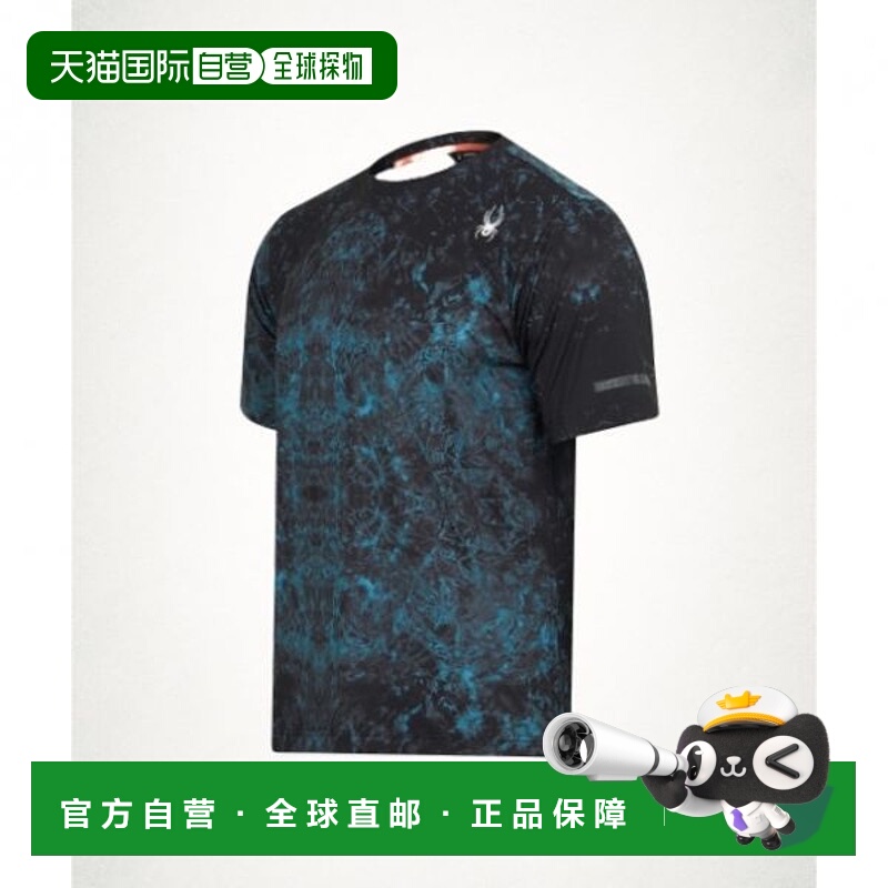 韩国直邮NIKE SPYDER Spyder 男士极光图案跑步短袖T恤 SPKFCNRS2
