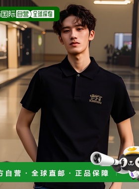 香港直邮BURBERRY 男士T恤 8102292A1189 SS2025 黑色 SP25-MW-SI