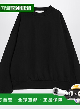 1h可退 香港直邮Essentials 男士 黑色抓绒棉质带Logo卫衣 192AS2