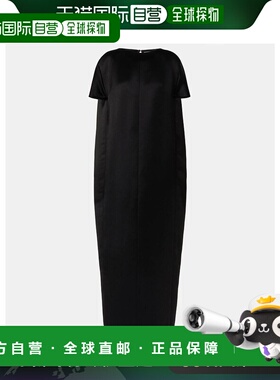 香港直邮KHAITE 女士 Webster 缎面长款连衣裙 black黑色 舒适时